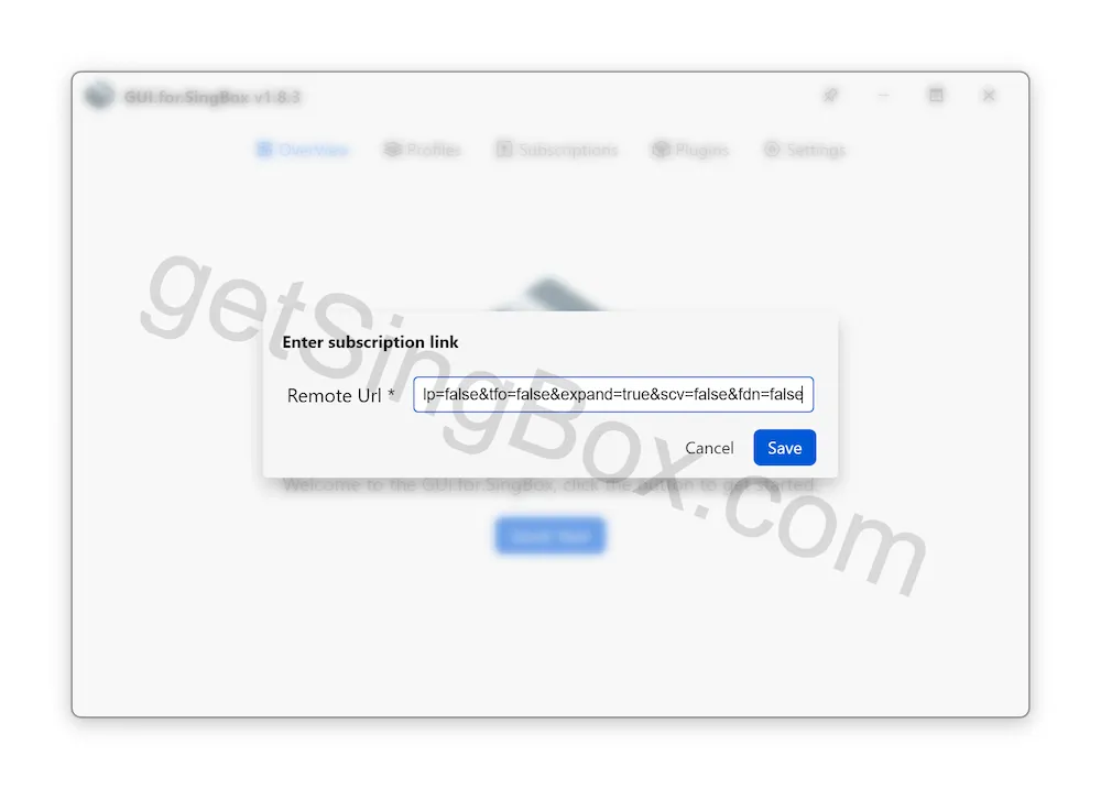 GUI for SingBox Add Subscription